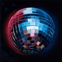"Disco Ball IV" Oil on panel