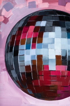 "Disco Ball IX" Oil on panel