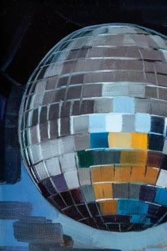 "Disco Ball VII" Oil on Panel