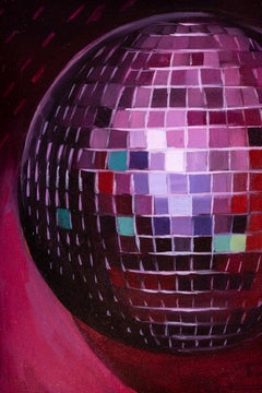 "Disco Ball VIII" Oil on panel