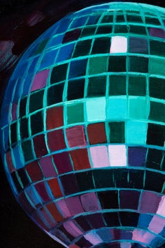 "Disco Ball XIV" Oil on panel