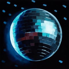 L'huile sur panneau Disco Ball XV