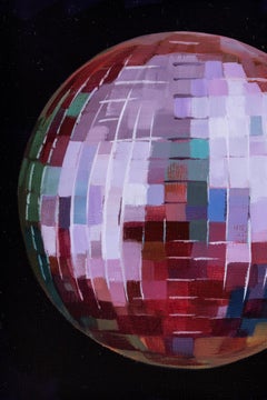 "Disco Ball XVI" Oil on panel