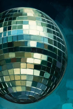 "Disco Ball XVIII" Oil on panel