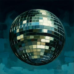 "Disco Ball XVIII" Óleo sobre tabla