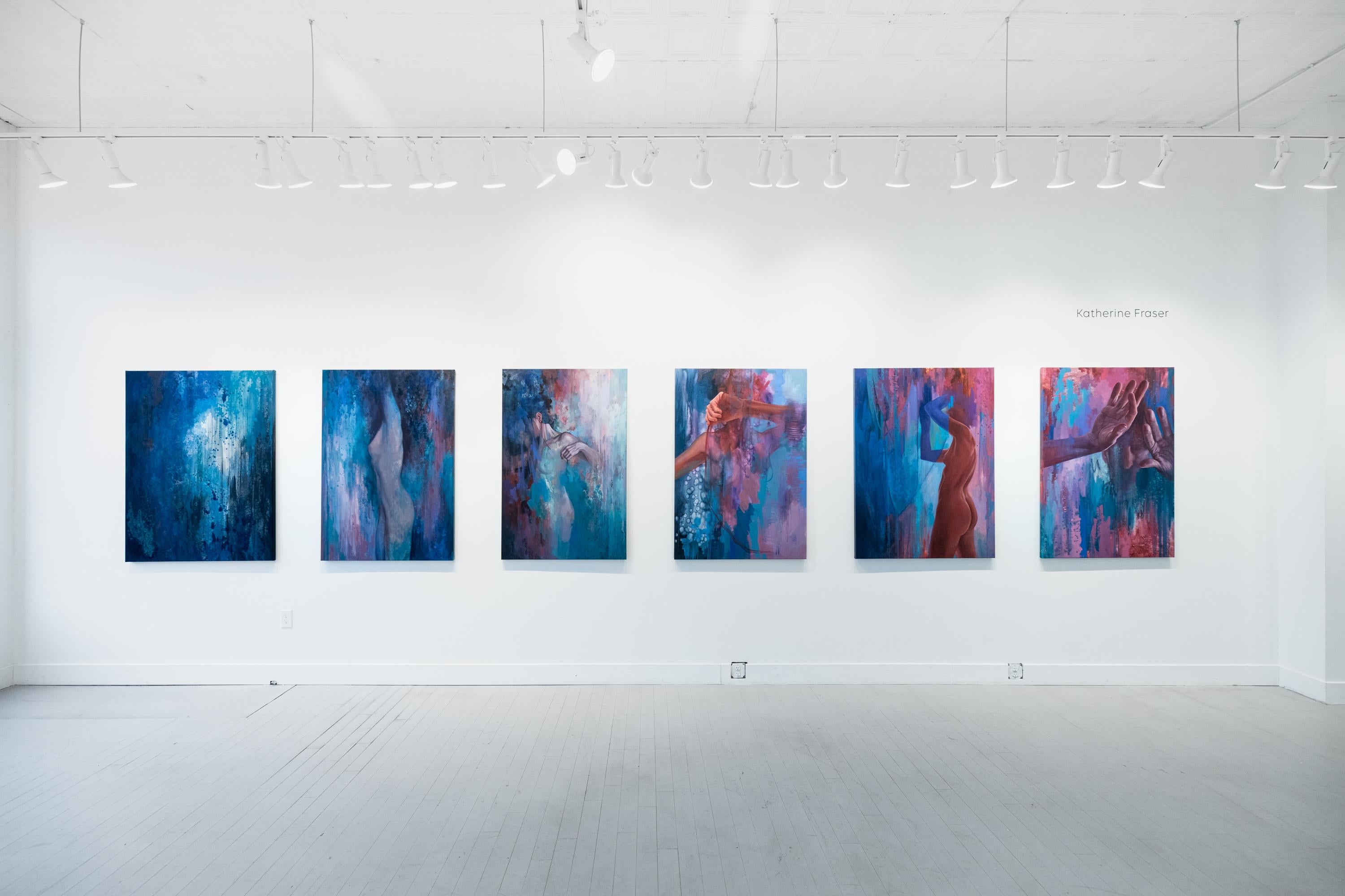 Katherine Fraser Figurative Painting – "Multiple Choice", Zeitgenössische figurative Serien, gestische Abstraktion