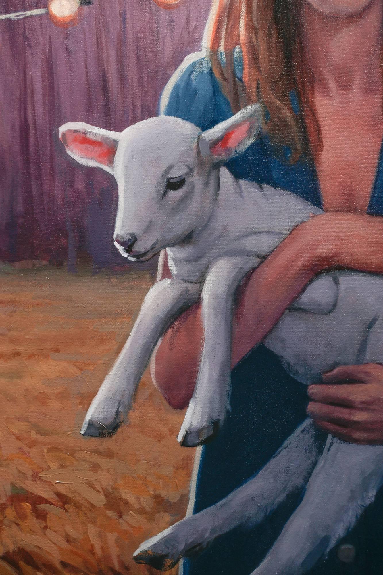 Protecting the Innocent - Contemporary Painting by Katherine Fraser
