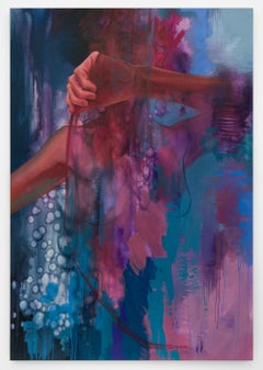 "Self-Expression", Figurative and Abstract Colorful Oil Painting on Canvas