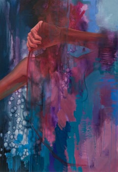 "Self-Expression", Figurative and Abstract Colorful Oil Painting on Canvas