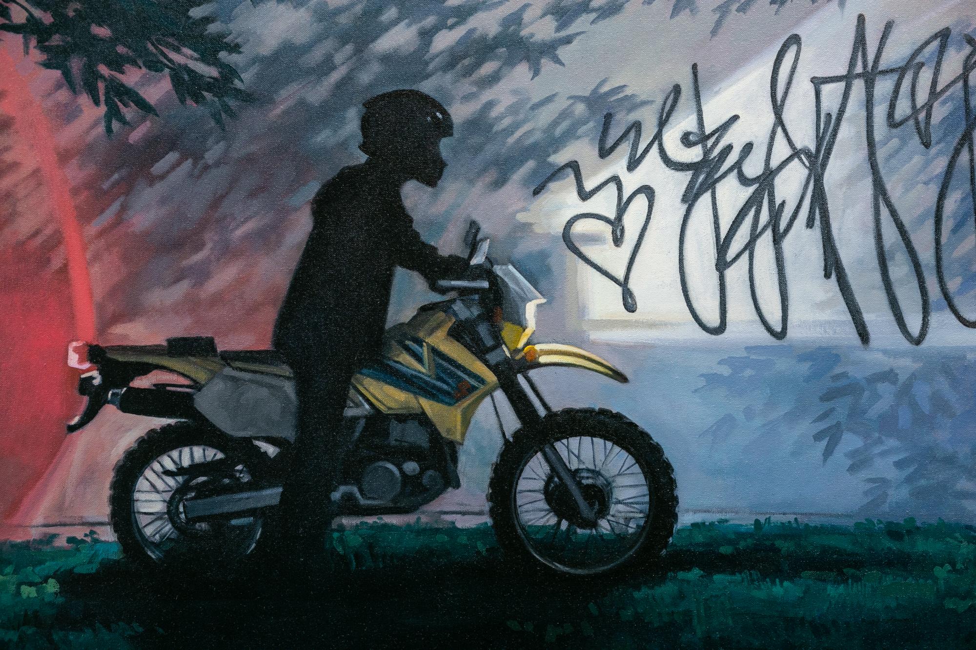 graffiti motorcycle paint