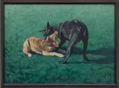 "Tussle" Dogs in Movement by Katherine Fraser