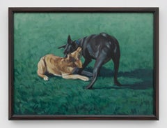 "Tussle" Dogs in Movement by Katherine Fraser