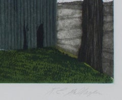 "Trailing Foliage, " Original Color Etching signed by Katherine Gallagher