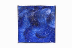 "Fishermen At Kanagawa", Dimensional, Wall Sculpture, Hand Made Paper, Silver