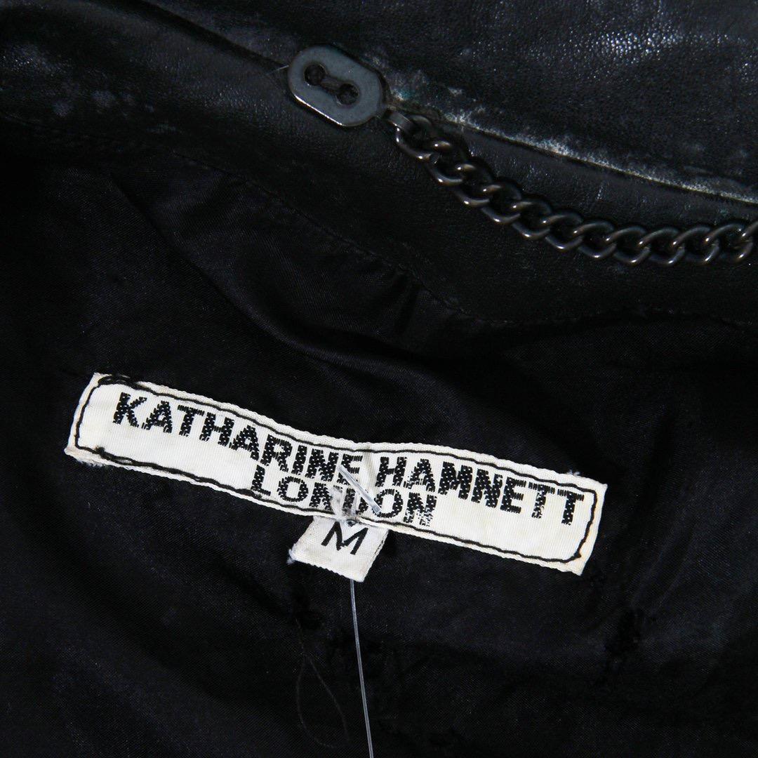 Katherine Hamnett Fall/Winter 1990 “Clean Up Or Die” Studded leather jacket 1