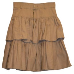 Katherine Hamnett London White Cotton Mini Skirt