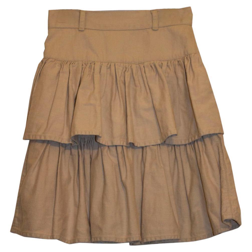 Katherine Hamnett London White Cotton Mini Skirt For Sale