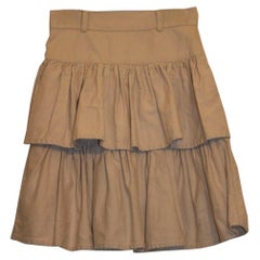 Katherine Hamnett London White Cotton Mini Skirt