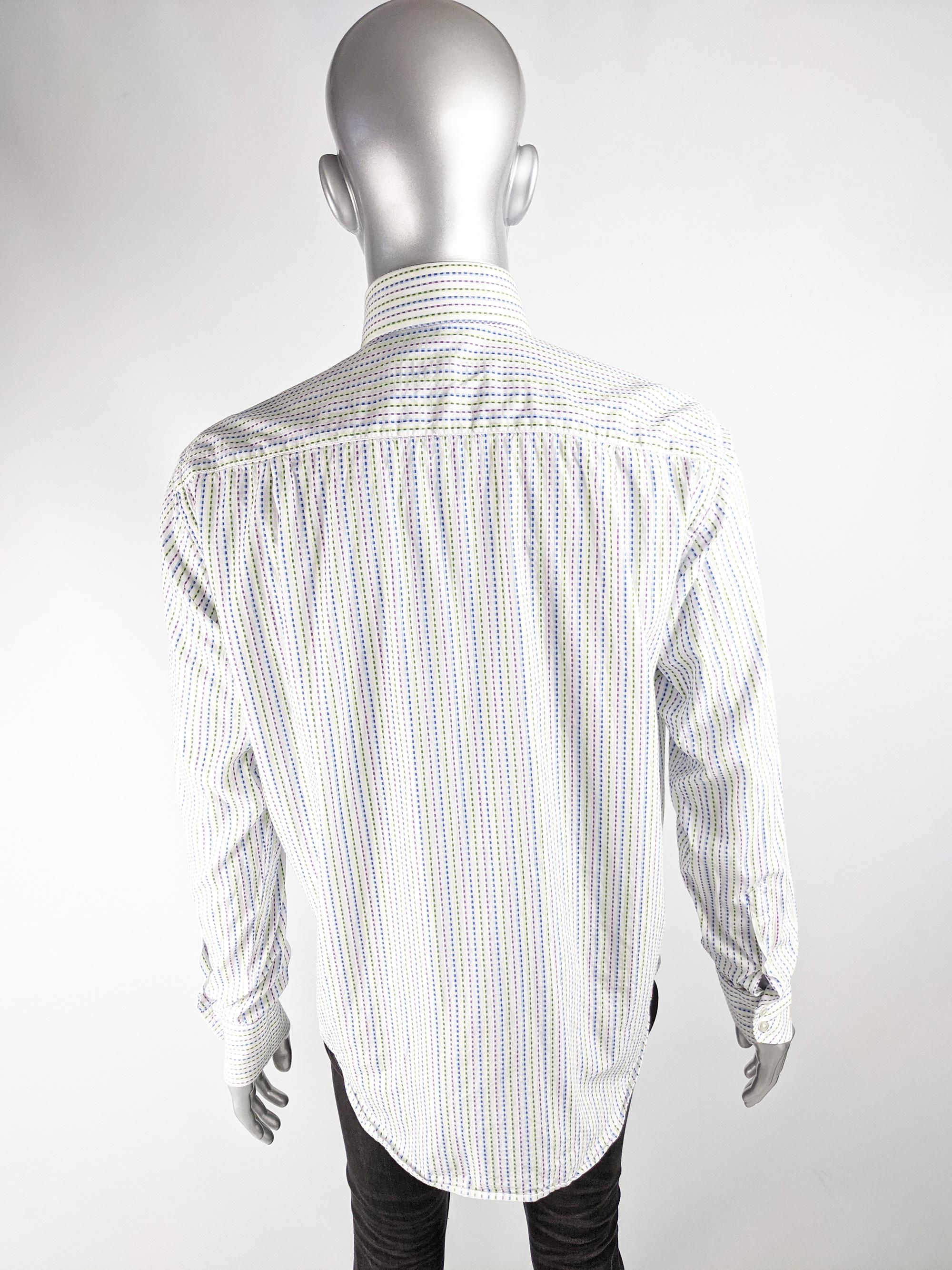 Gray Katherine Hamnett Mens Vintage Dress Shirt For Sale