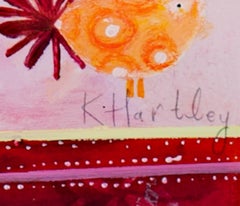 "Collection in the Cupboard KMH 040" Acrylic signed by Katherine Hartley
