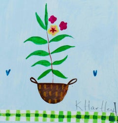 "Easter Trees KMH 039, " Acrylic & Mixed Media signed by Katherine Hartley