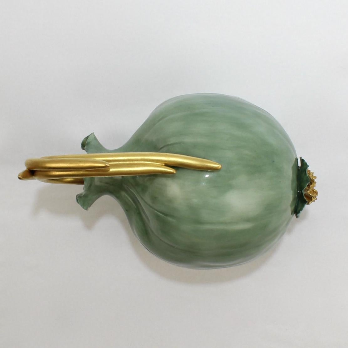 Katherine Houston Porcelain Figural Green Onion Model or Figurine 3
