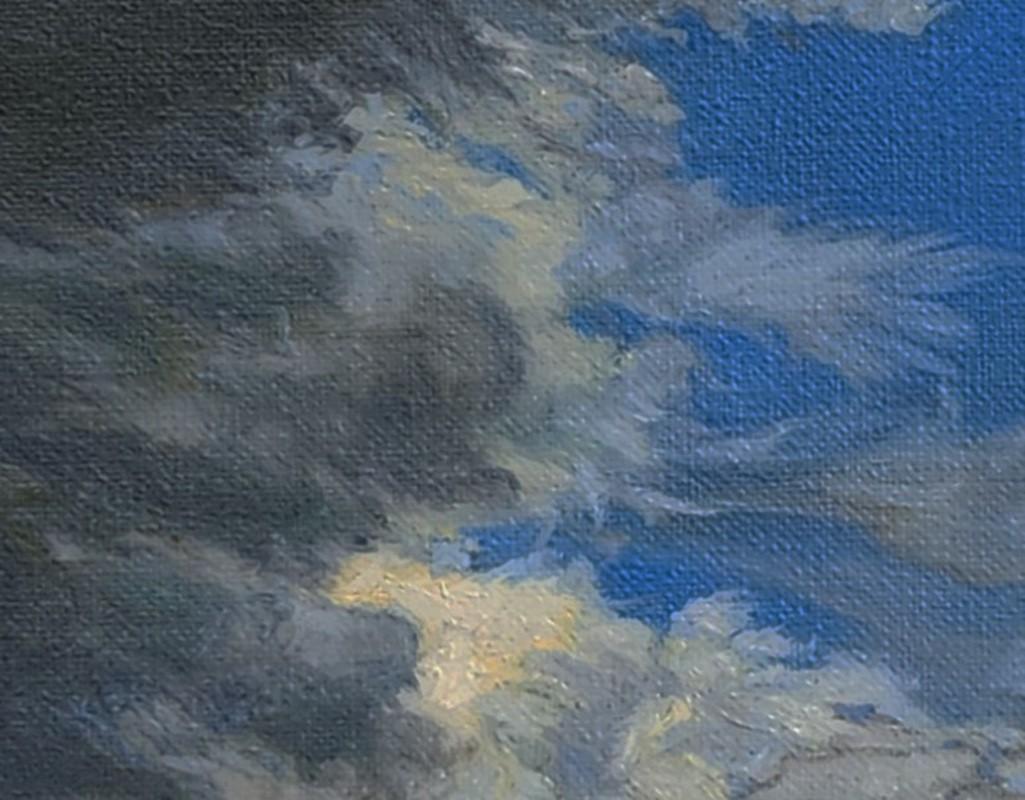 Angeles Forest Storm contemporary cloudscape For Sale 1