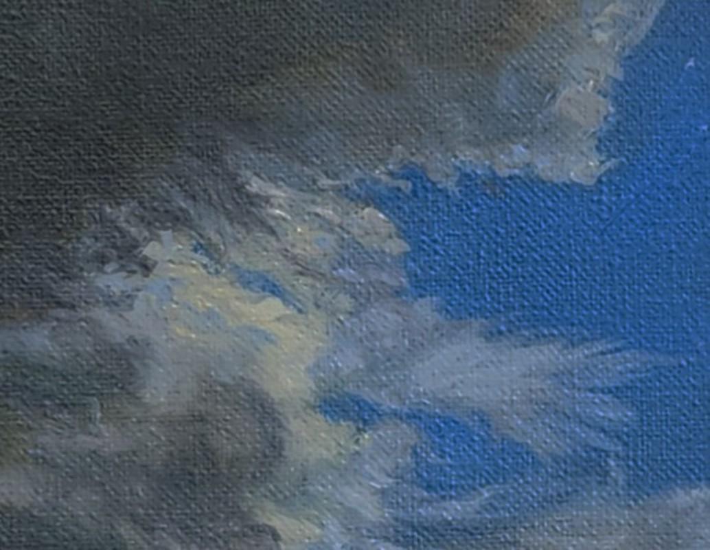 Angeles Forest Storm contemporary cloudscape For Sale 3