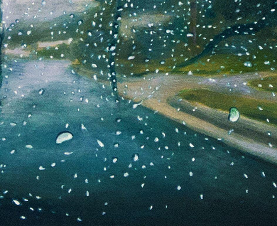 Entre las gotas pintura paisajista contemporánea en venta 2