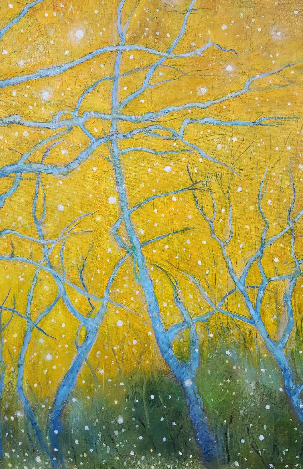 Blauer Hain (Zeitgenössisch), Painting, von Katherine Kean