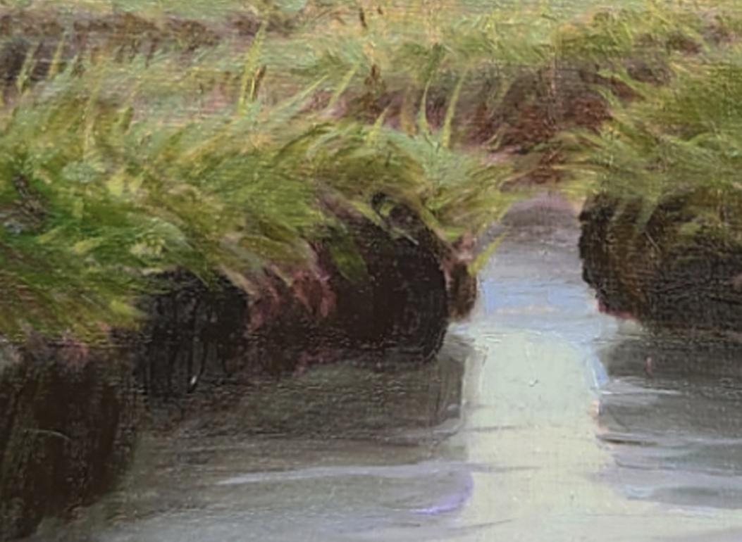 Reflexiones tranquilas pintura de paisaje contemporáneo - Painting Contemporáneo de Katherine Kean