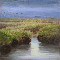 Calm Reflections contemporary landscape painting