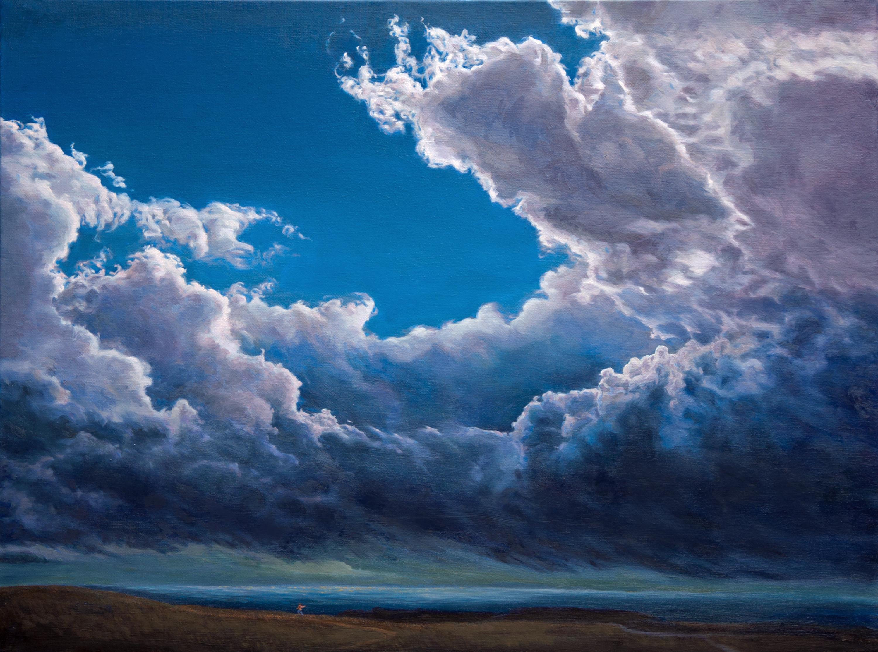 Katherine Kean Landscape Painting - Cloud Chasing