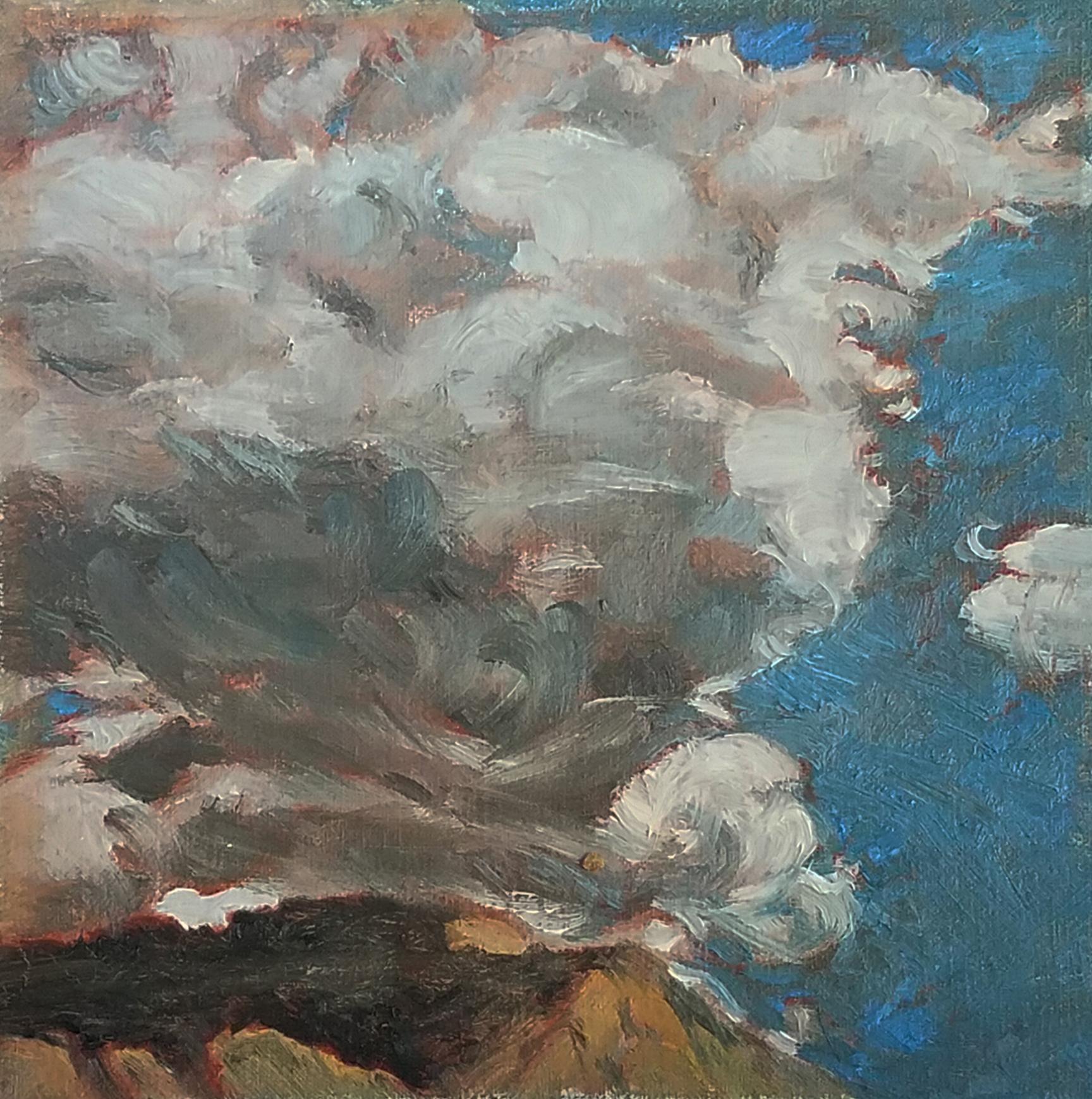 Katherine Kean Landscape Painting - Cloud Over Mountain