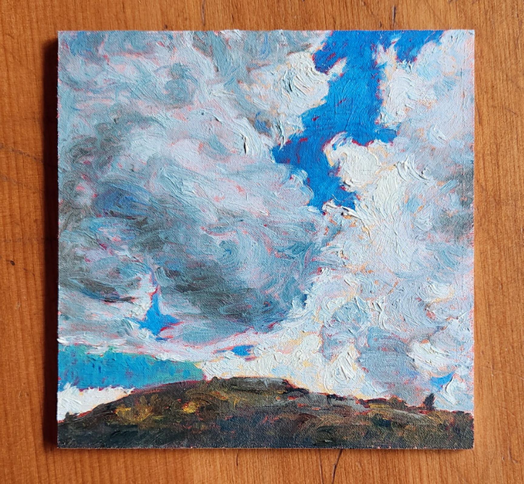 Converging Clouds - Painting by Katherine Kean