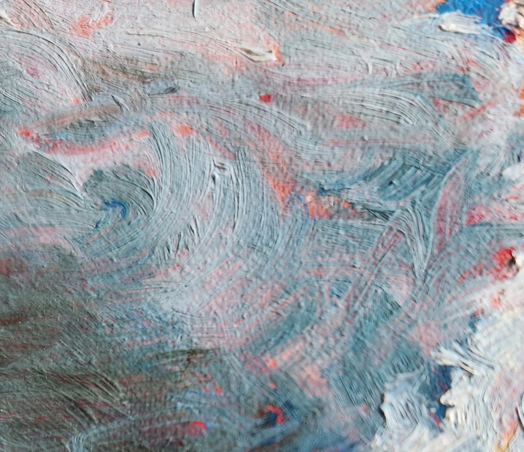 Nuages convergents - Contemporain Painting par Katherine Kean
