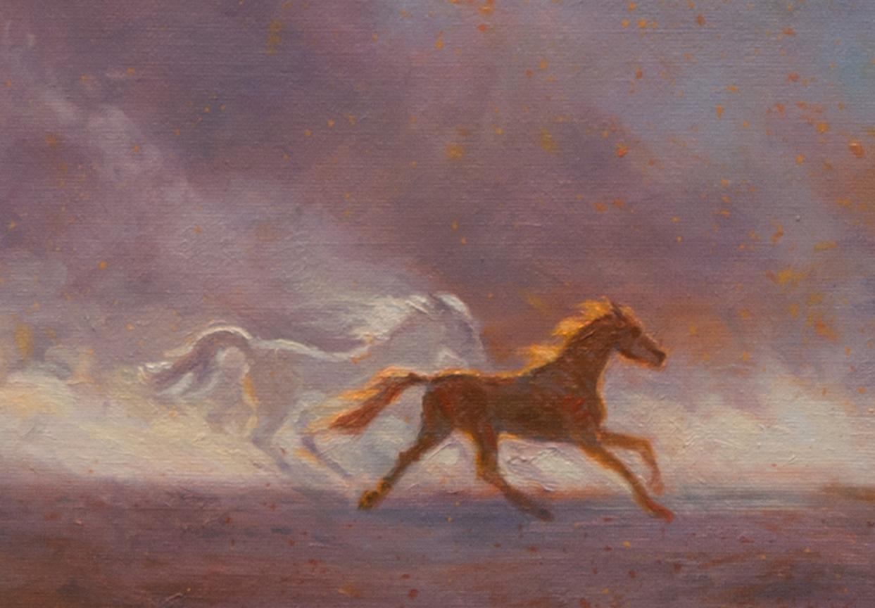 Kicking Dust - Painting by Katherine Kean