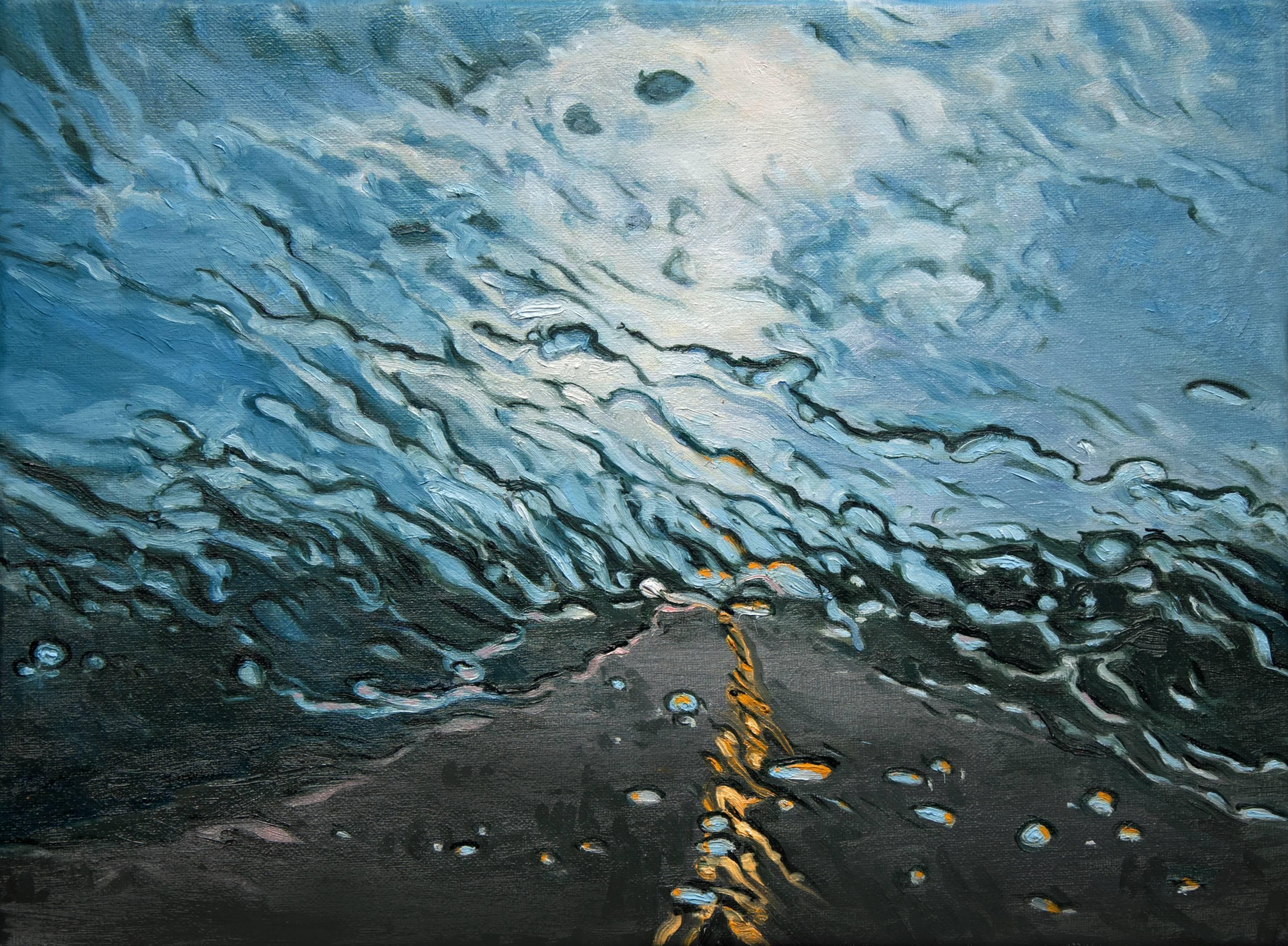 Katherine Kean Landscape Painting - Liquid Sun Splash landscape impressionistic 