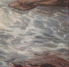 Maine Tides, Rocks contemporary seascape painting