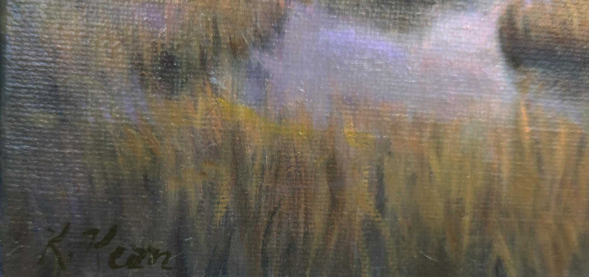 Marsh Labyrinth 2 atmospheric contemporary landscape - Painting by Katherine Kean