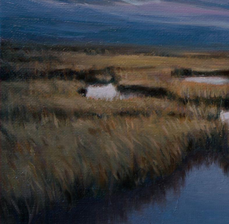 Marsh Labyrinth 3 pittura di paesaggio contemporaneo - Painting Contemporaneo di Katherine Kean