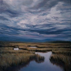 Marsh Labyrinth 3 contemporary landscape painting