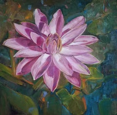 Pink Water Lily floral 
