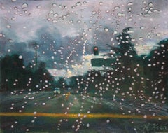 Rain Dots 2, Zeitgenössische Stadtlandschaft