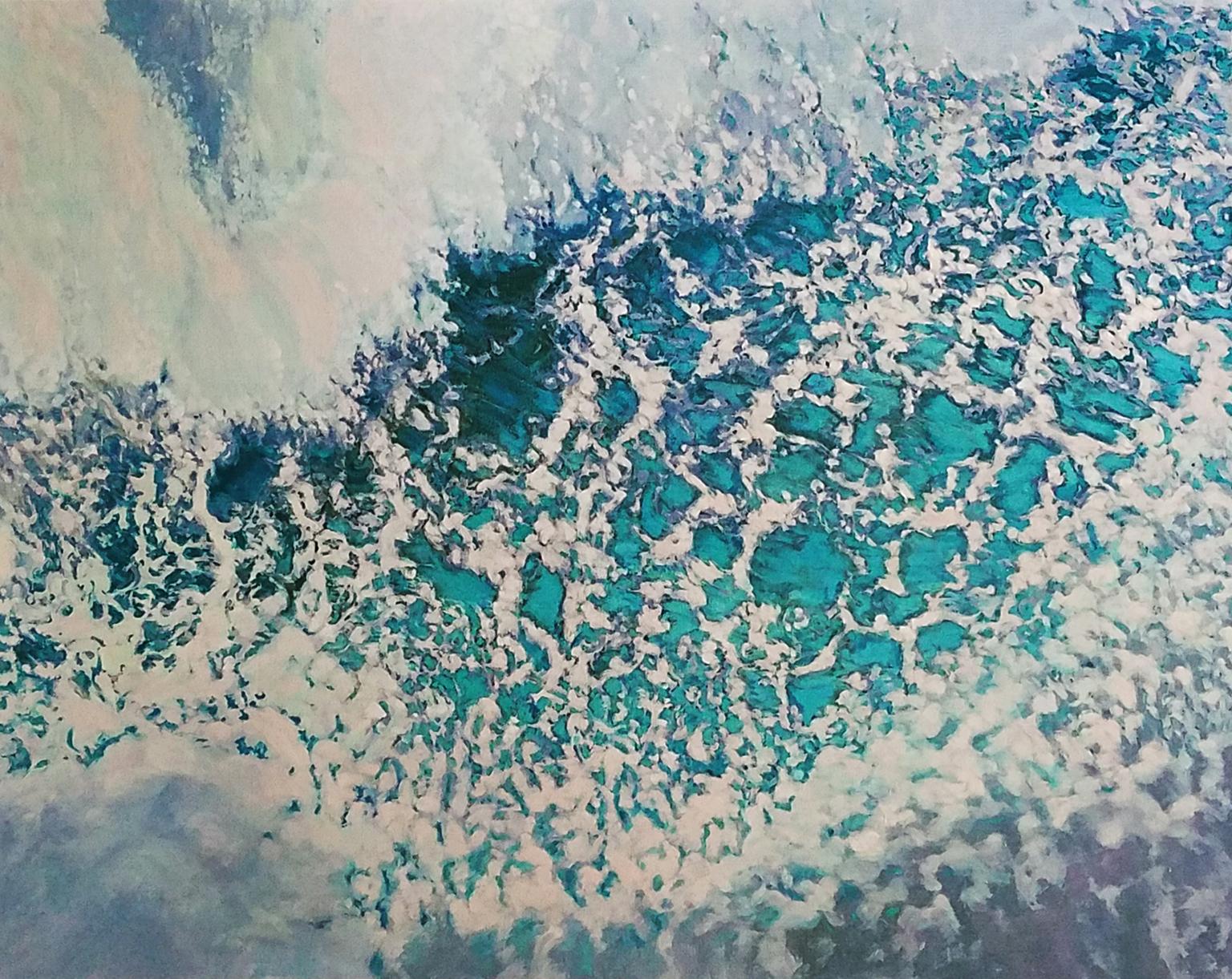 Katherine Kean Landscape Painting - Seafoam