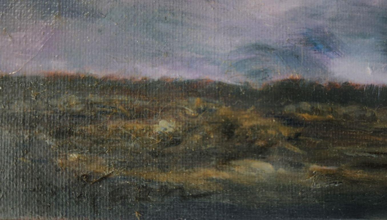 Nube Protectora, Tierra Inquieta, Árbol Desolado paisaje contemporáneo - Painting de Katherine Kean