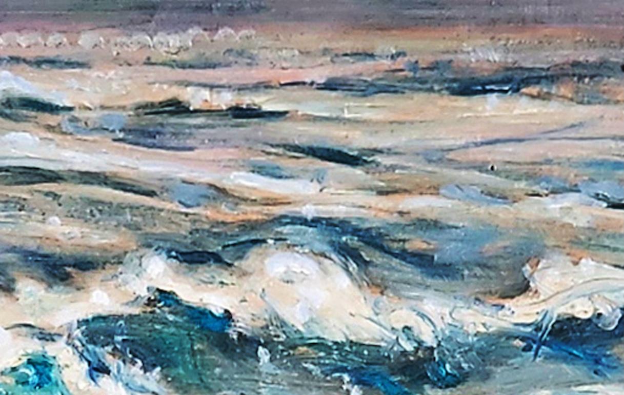 Movimiento de la marea pintura paisajística contemporánea en venta 1