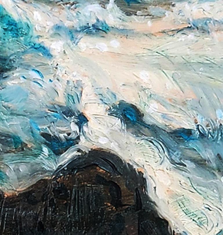 Movimiento de la marea pintura paisajística contemporánea en venta 2