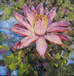Pintura impresionista contemporánea Vivid Bloom