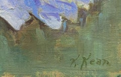 White Poppy contemporary floral painting